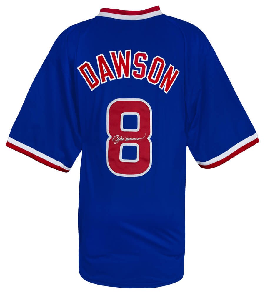 Andre Dawson Blue Throwback Custom Baseball Jersey - (SCHWARTZ )