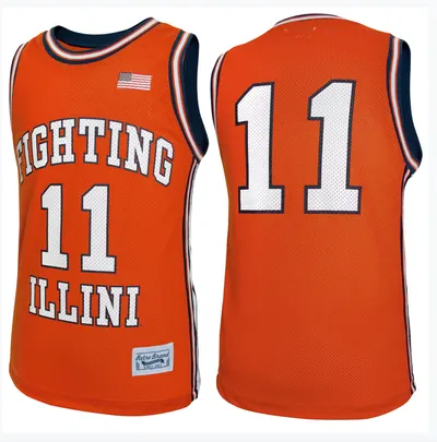 Illinois Fighting Illini Throwback Jersey - Orange