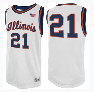 Illinois Fighting Illini Throwback Jersey - White