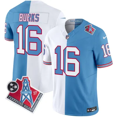 Treylon Burks Titans 1997 Throwback Jersey Stitched - Split